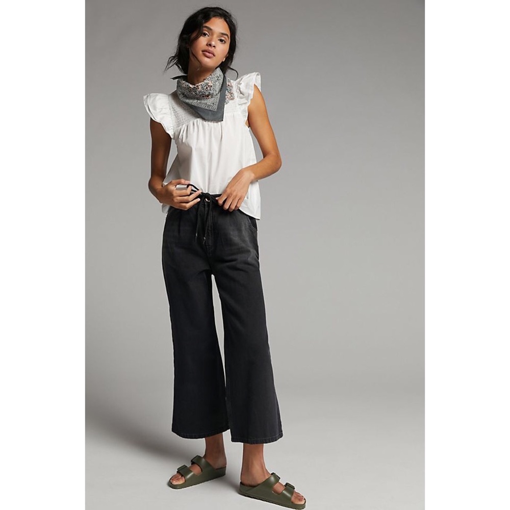 NWT ANTHROPOLOGIE ONE TEASPOON STERLING ULTRA HIGH RISE WIDE LEG JEANS